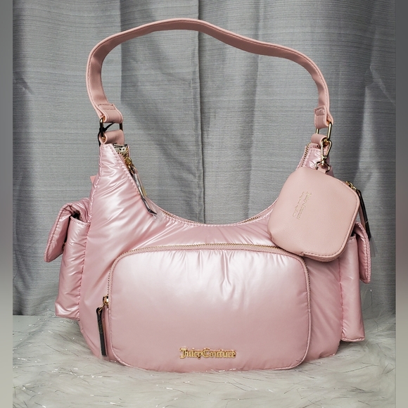 Juicy Couture◆SUE SMALL HOBO バッグ Juicy Couture SUE SMALL HOBO - Handbag - hot pink/pink - Zalando